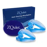 ZQuiet Anti-Snoring Mouthpiece 2-Size Starter Kit includes two blue mouthpieces and a storage case.