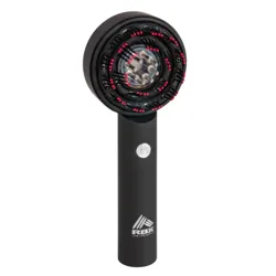Black LED face massager with red light therapy from RBX.