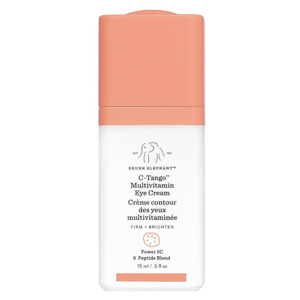 Drunk Elephant C-Tango Multivitamin Eye Cream, 15 ml, promotes firming and brightening with a Power 5C and 8 Peptide Blend formula.