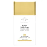 Drunk Elephant B-Goldi Bright Drops, 30 ml/1 fl oz, contains 5% Niacinamide and Diglucosyl Gallic Acid for fortifying and glistening the skin.