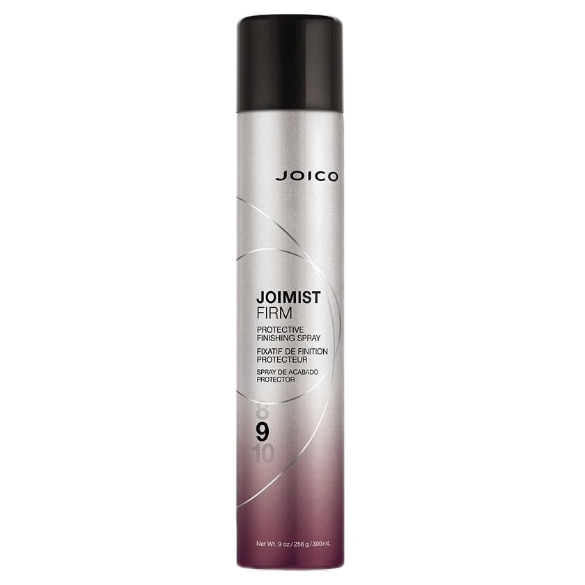 Joico JoiMist Firm Protective Finishing Spray, 9 oz (256g/300mL), provides firm hold and protection for styled hair.