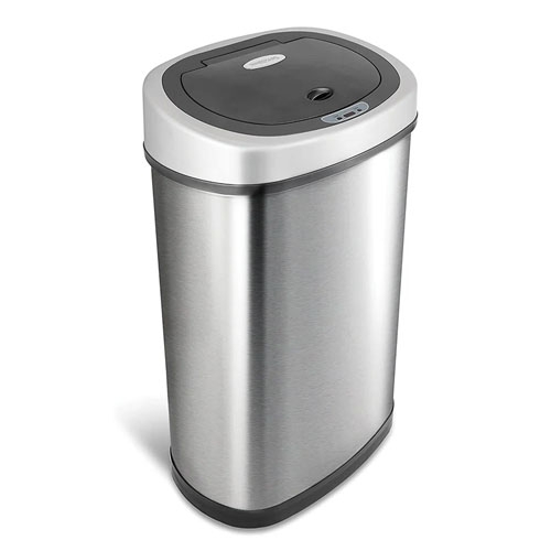 motion sensor trash can