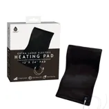 Extra-large electric heating pad, 12\“ x 24\“, with three heat levels, auto shut-off, and fast heating features. Suitable for large muscle groups.